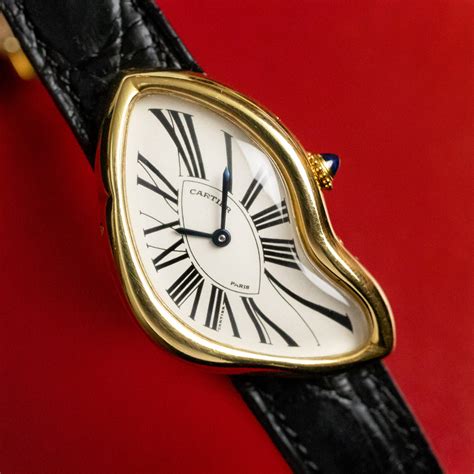 melting watch cartier|cartier crash watch for sale.